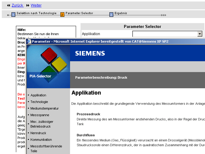 Hilfe zu den Parametern