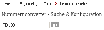 Eingabe eines Wettbewerber Produktrumpfes